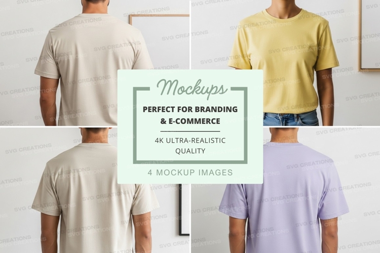 White Tshirt Mockup Image 20