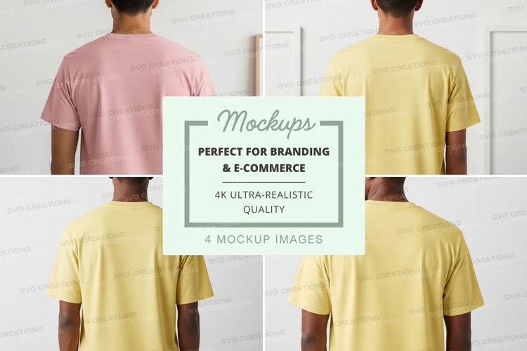 White Tshirt Mockup Image 19