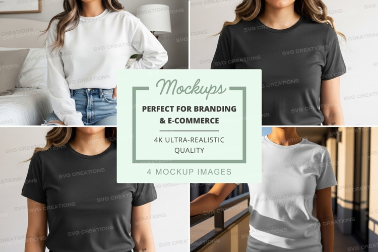 White Tshirt Mockup Image 2