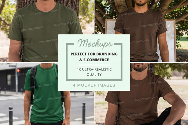 Male models casual outfits mockup outdoor park