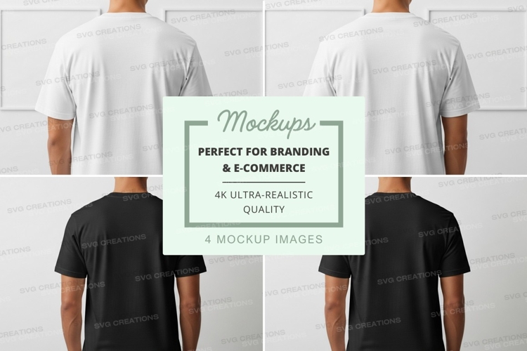 Black Tshirt Mockup Image 11