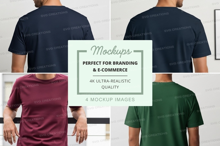 White Tshirt Mockup Image 4