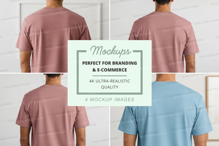 White Tshirt Mockup Image 18