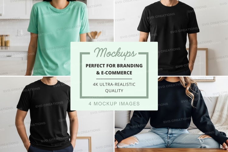 White Tshirt Mockup Image 3