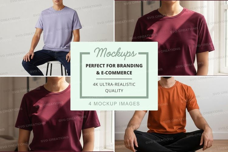 T-shirt mockup mannequin display minimalist design studio