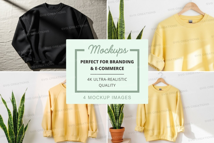 Women oversized sweatshirt mockup minimalist display