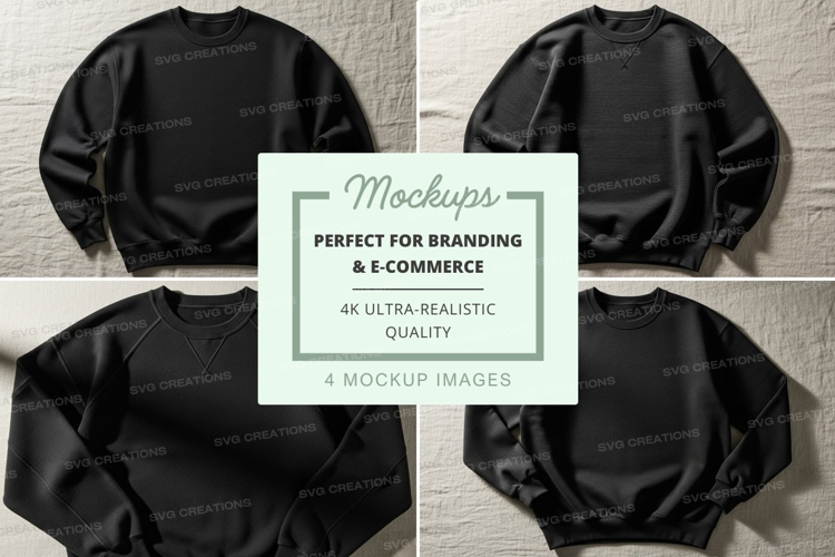 Black hoodie mockup on brick wall minimal design