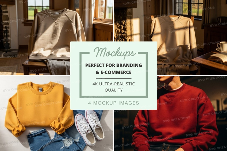 Clothing mockup display on wooden hanger in studio