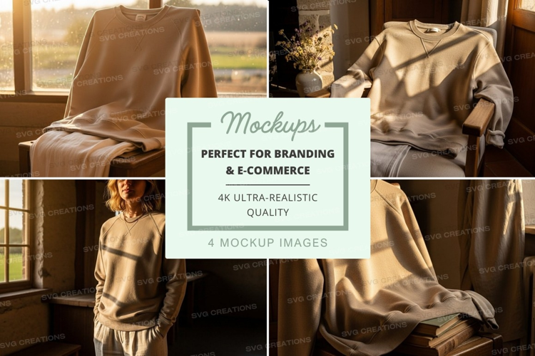 Clothing mockup display on mannequin in bright room