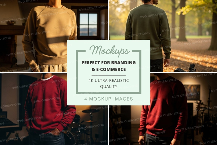 Mannequin and model mockup in cozy autumn studio