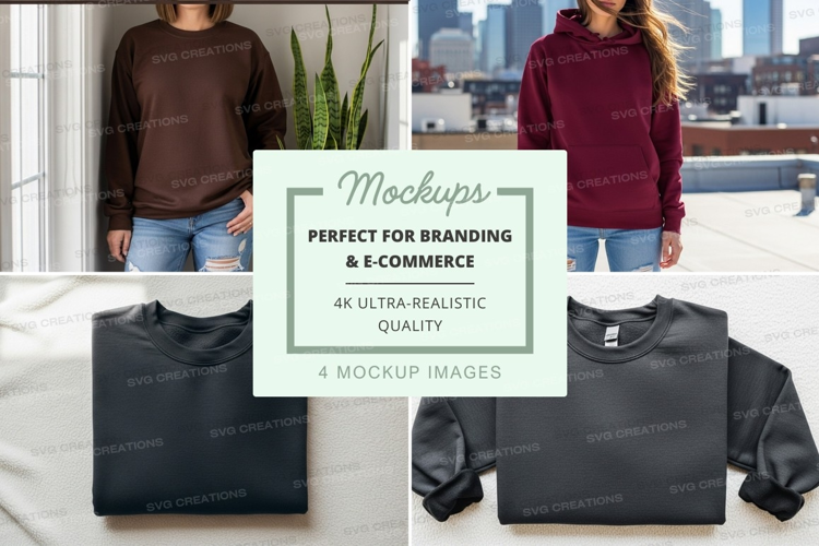 Casual hoodie mockup urban lifestyle minimalist design