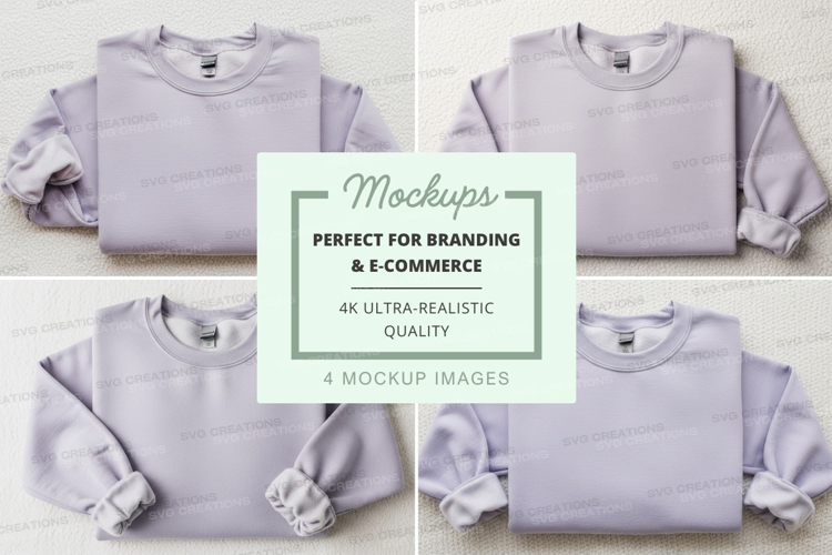 Blank gray sweatshirt mockup on beige background