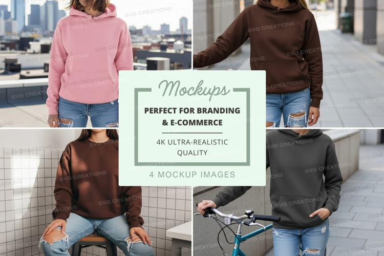 Friends cycling urban mockup casual lifestyle scene