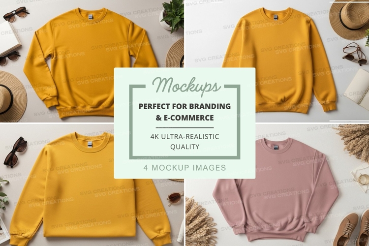 Womens oversized sweater mockup flat lay minimalist