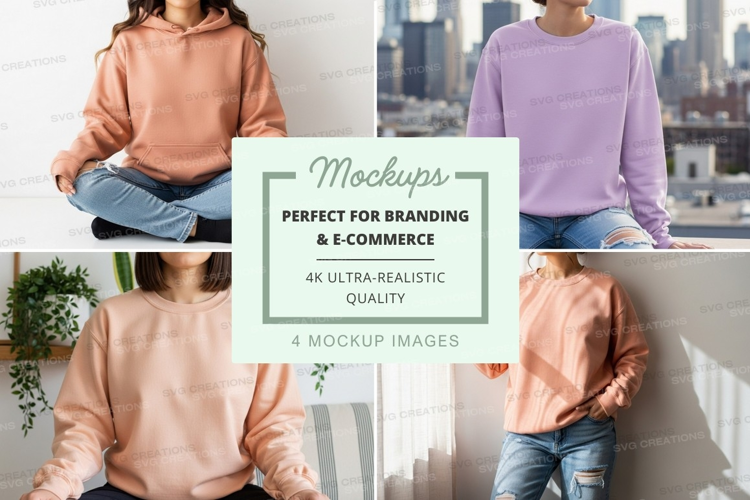 Woman mockup loungewear urban lifestyle minimalist