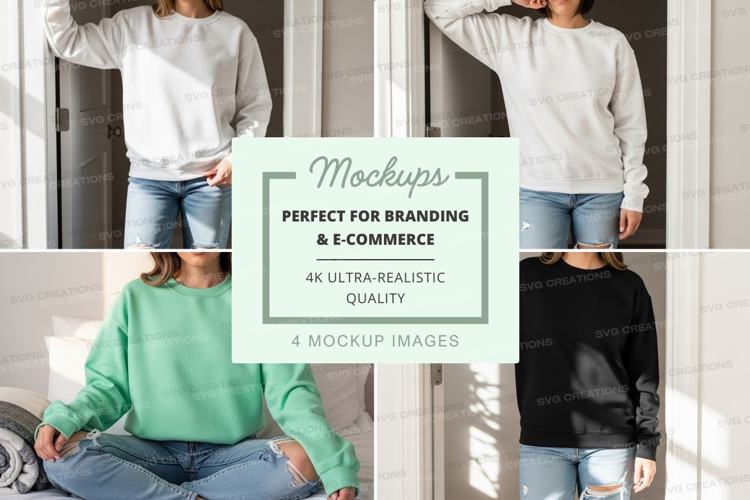 Woman mockup casual clothing lifestyle indoor natural light