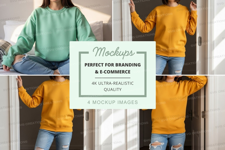 Family mockup casual clothing lifestyle indoor natural light