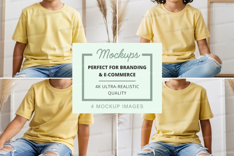 White Tshirt Mockup Image 23