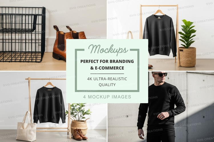 Fashion clothing mockup display minimalist interior decor