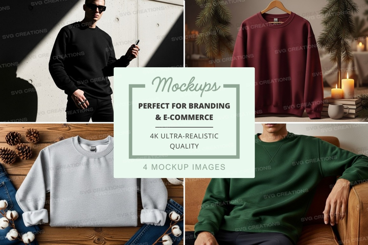 Sweater mockup display cozy lifestyle minimalist decor