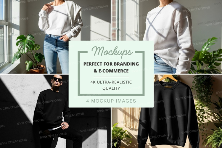 Woman casual outfit mockup bright natural light home