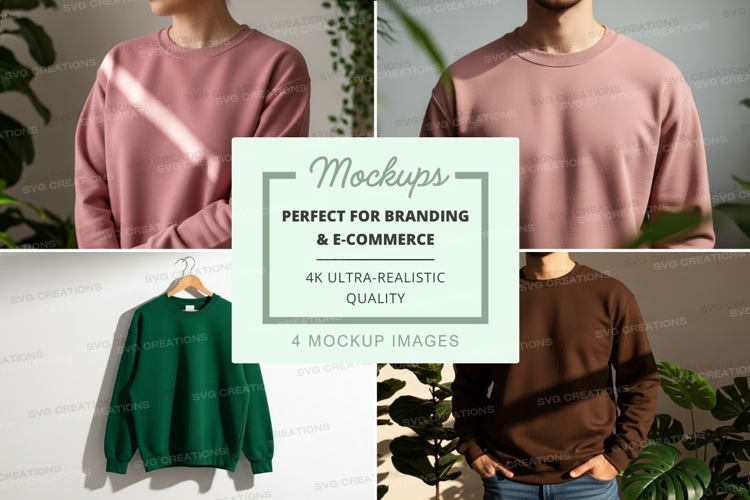 Women's sweater mockup on mannequin minimalist display