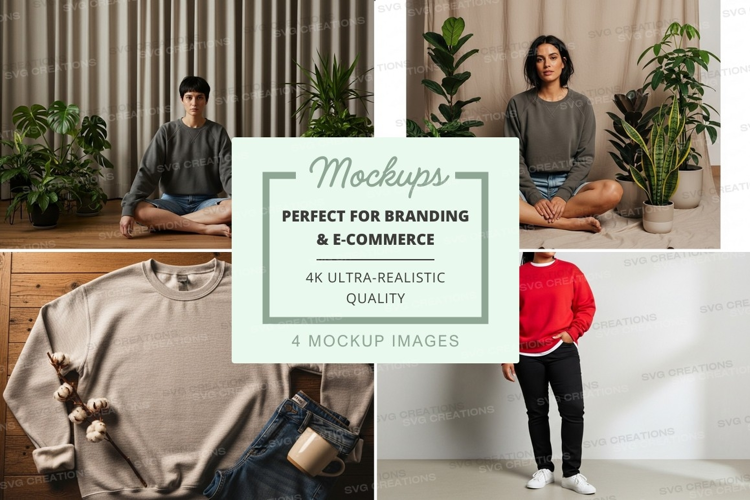Woman meditation mockup indoor lifestyle minimalist zen