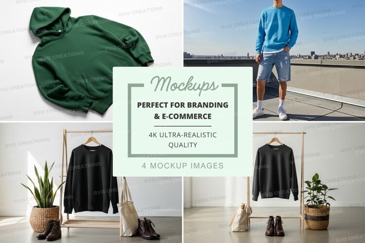 Clothing mockup on hanger and mannequin outdoor minimalist d example image 1