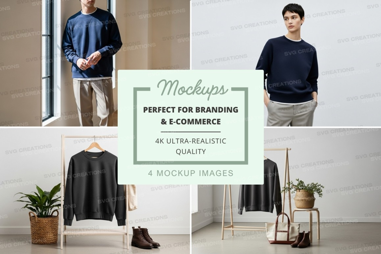 Man clothing mockup minimalist interior display lifestyle