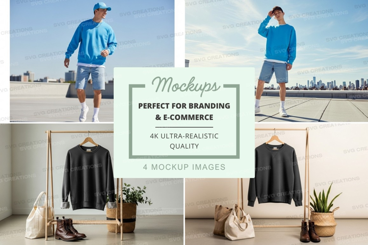 Mannequin clothing mockup on rooftop with city view