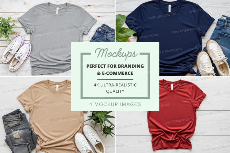 White Tshirt Mockup Image 14