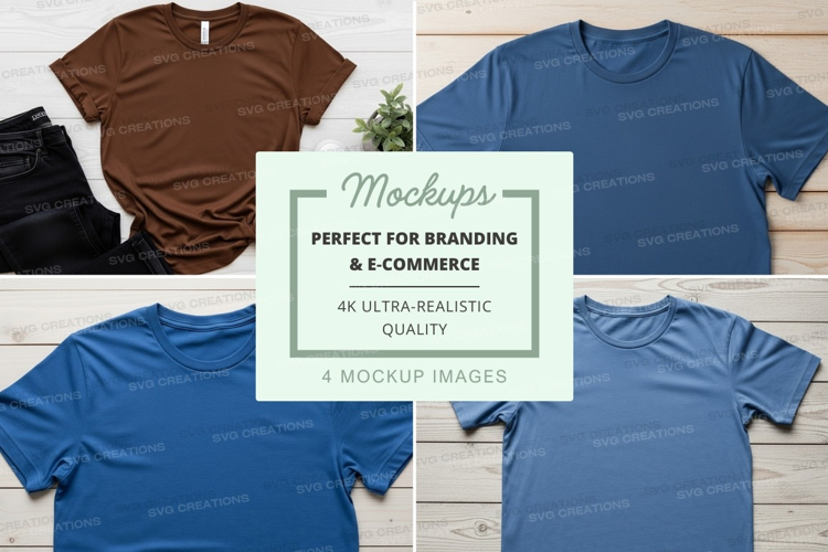 Realistic T-Shirt Mockups for Branding and E-Commerce