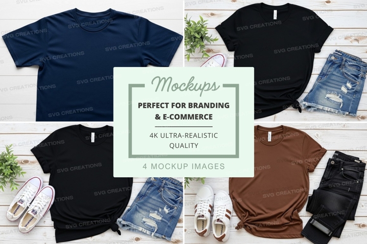 Clothing mockup set for branding ultra realistic display