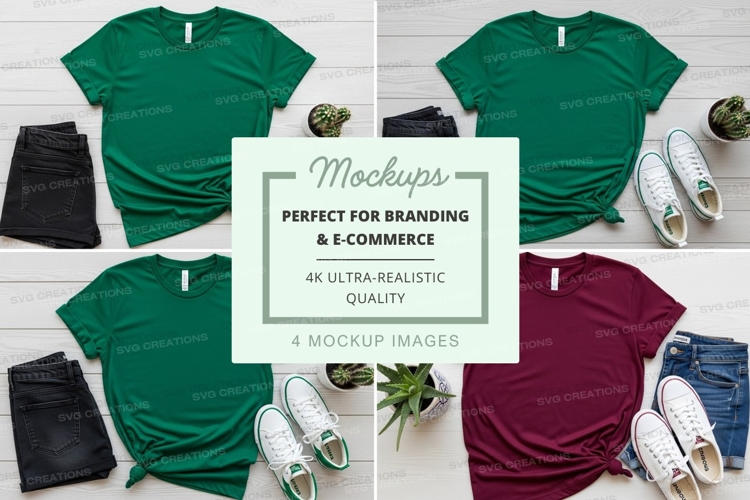 White Tshirt Mockup Image 8