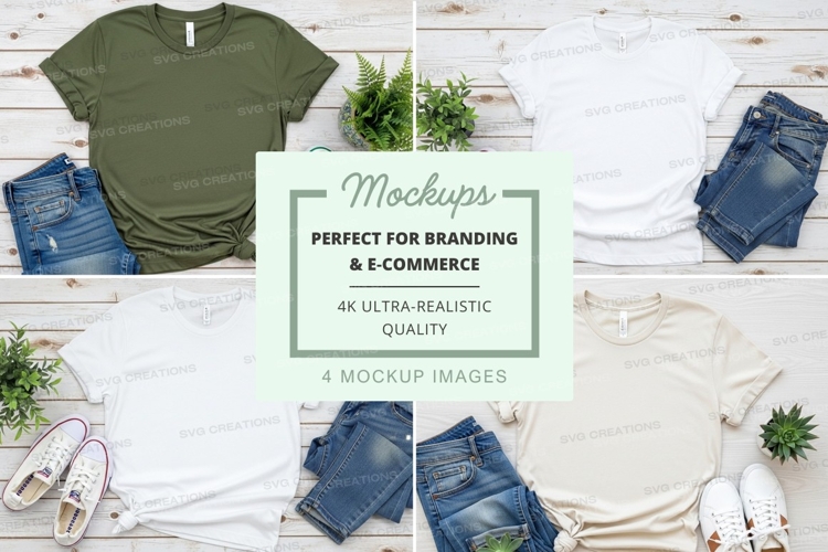 White Tshirt Mockup Image 22