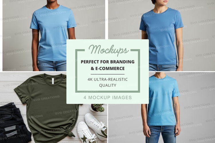 T-shirt mockup branding ultra realistic display white backgr