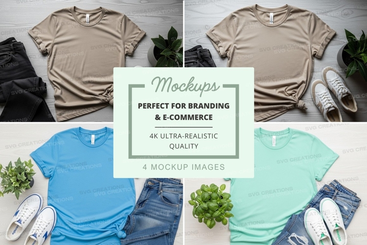 White Tshirt Mockup Image 11