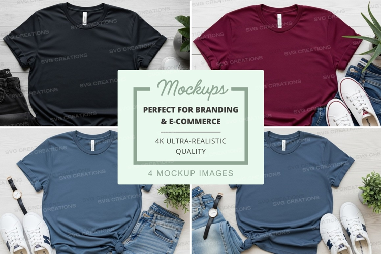 Branding t-shirt mockups ultra realistic high quality displa