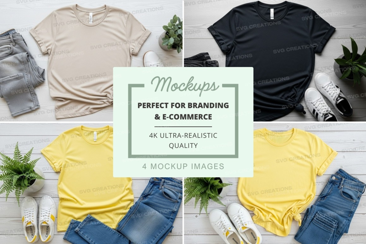 T-Shirt Mockups for Branding Ultra Realistic Display