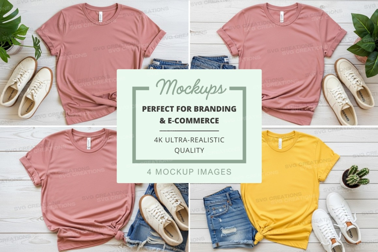 Clothing mockups for branding ultra realistic display