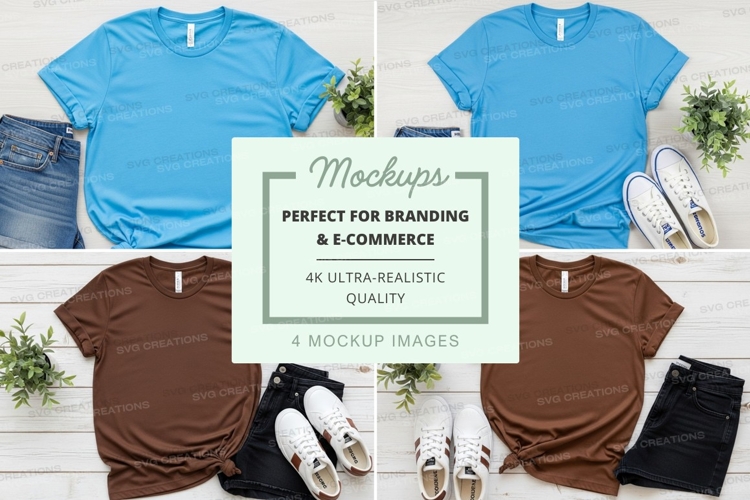 White Tshirt Mockup Image 10