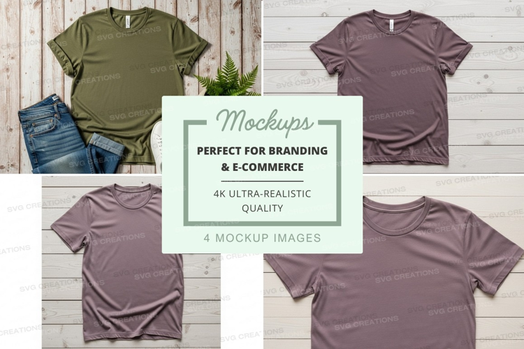 T-shirt mockups branding e-commerce ultra realistic display