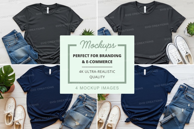 Black Tshirt Mockup Image 11