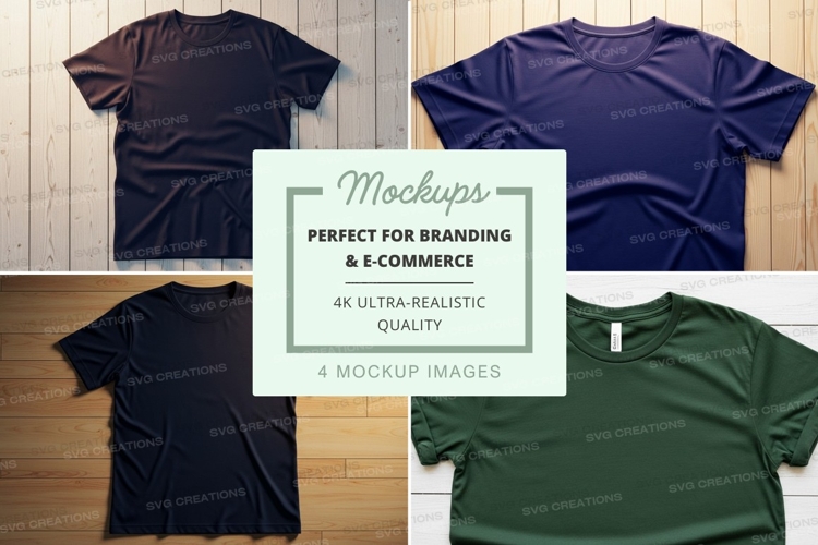 T-shirt mockups branding ultra realistic display flat laymoc