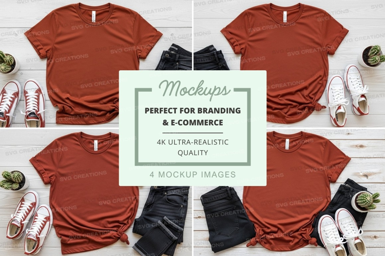 Branding mockup tshirt flat lay ultra realistic clothing dis