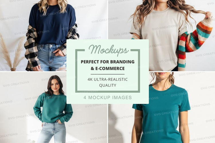 Casual t-shirts mockup