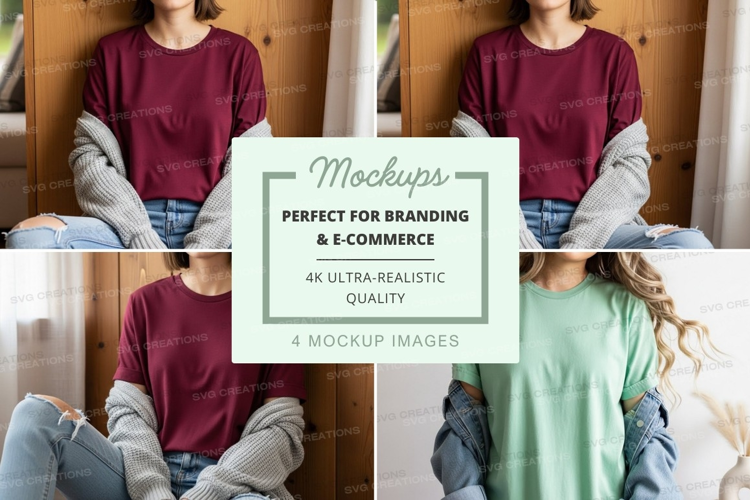 Mockup: casual outfits with sweaters