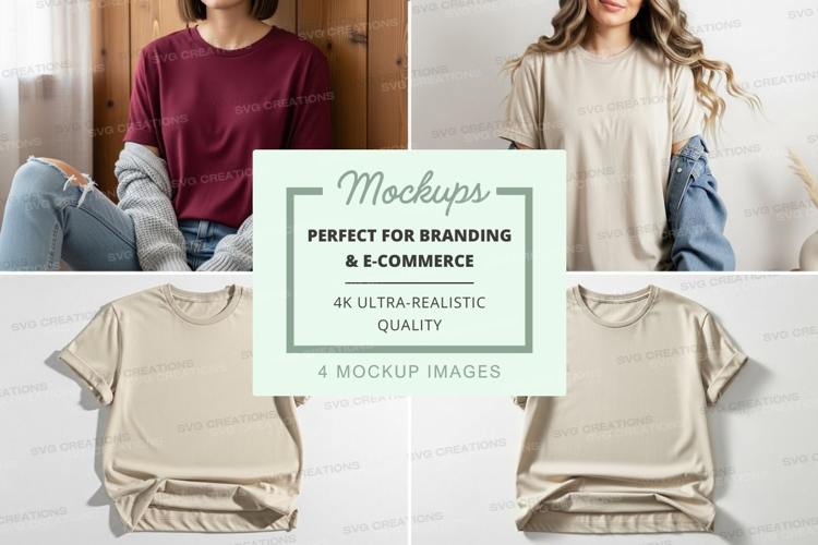 Casual t-shirt mockup