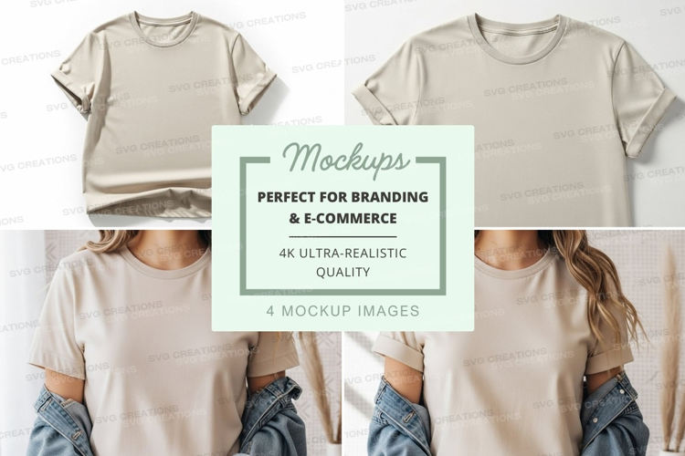 Mockup: plain t-shirt design