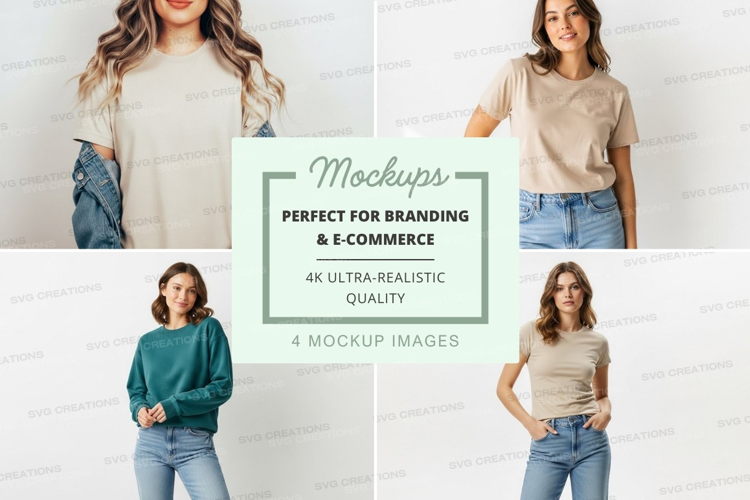Casual and comfortable outfits mockup